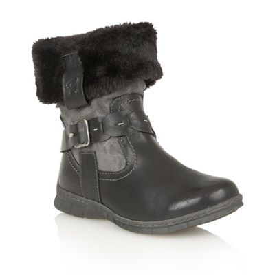 Black 'Roxana' ankle boots